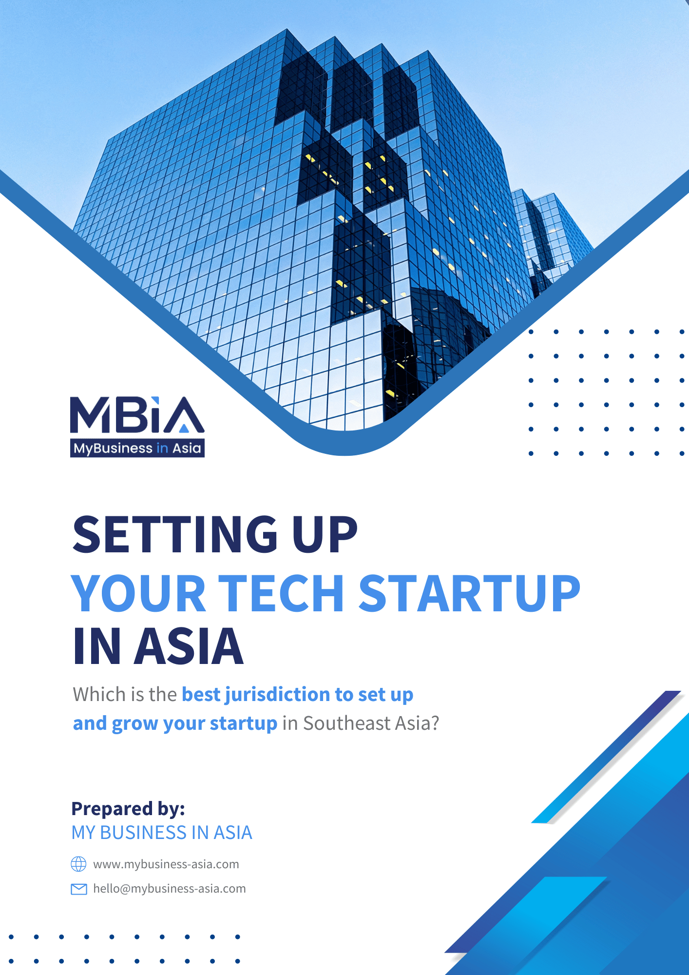 The first page of the Guide on Setting Up Your Tech Startup in Asia