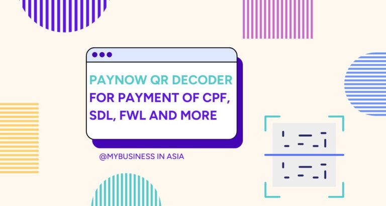 PayNow QR Decoder for CPF, SDL, FWL payments
